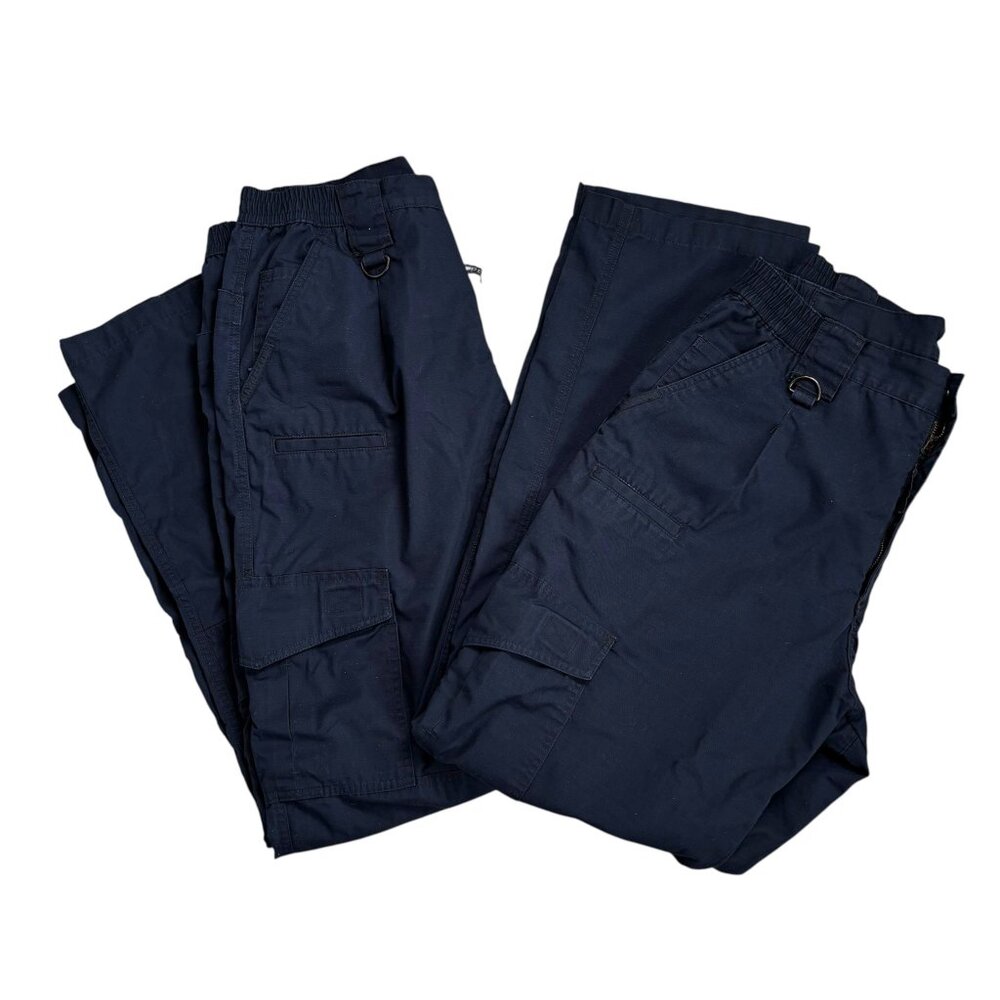 TWO PAIRS!  Propper Tactical Cargo Ripstop Pants Mens 36x34 Style F5252 LAPD Nav